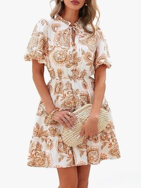 BTFBM Floral V-Neck Tiered Dress Size XXL New